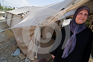 Displaced Palestinian Woman