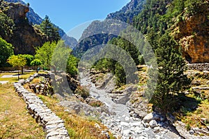 Displaced village Samaria in Samaria Gorge, Greece