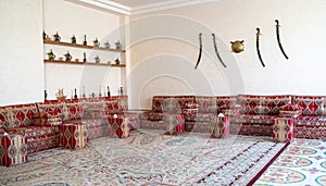 Display of Arabic majlis at a hall