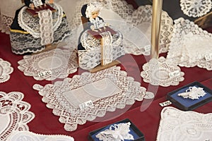 Display In Brussels Lace Shop