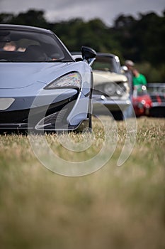 Display of cars at car show meet