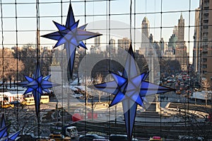 Display of Christmas decorations at Time Warner Center Shops at Columbus Circle on December 17, 2013 in New York City.