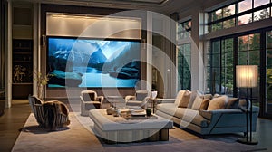 display computer screen in house