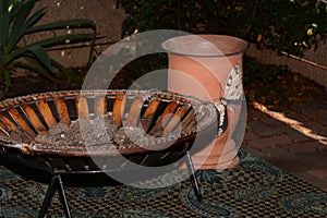 Display of cone in a basket.