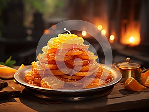 display of delectable Jalebi