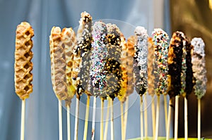 Display of delicious cake pops for a party