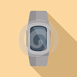 Display digital device icon flat vector. Armlet tech