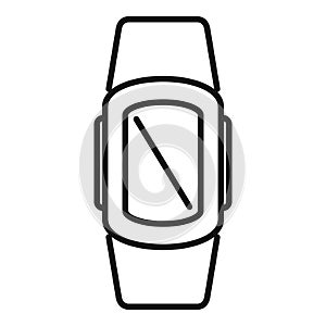 Display digital device icon outline vector. Armlet tech