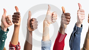 A Display of Diverse Approval.AI generated image