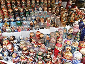 Display of hand-made souvenirs