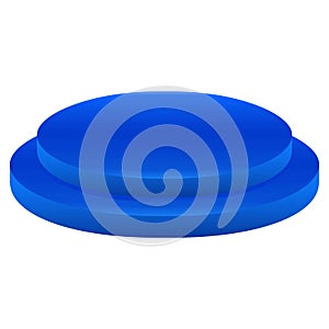 Display Podium Circle 3d Flat Design Vector