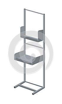 Display rack exhibitor vector