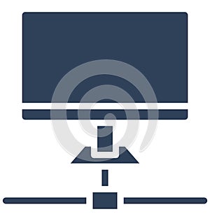 Display screen, lcd Isolated Vector Icon That can be easily edited in any size or modified.