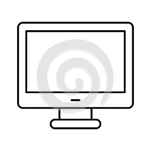 Display screen, lcd Vector icon which can easily modify