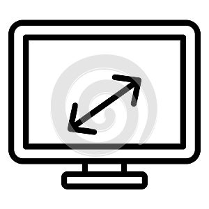 Display settings  Isolated Vector Icon fully editable