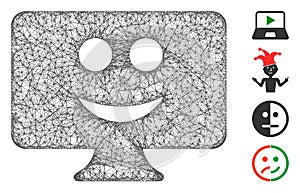 Display Smile Web Vector Mesh Illustration