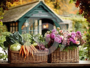 display of sustainable food