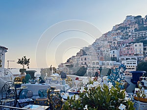 Display of unique items in Positano. Amalfi Coast, Italy