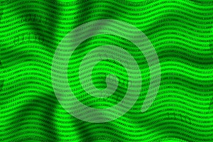Displaying binary code against a coloured background