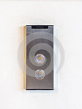 Displays an elevator call panel.