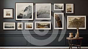 disply frame on a wall