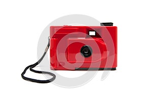 Disposable camera isolated on white