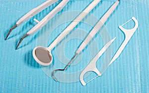 Disposable dental instruments.