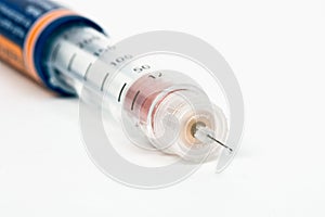 Disposable insulin injection pen photo