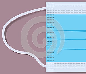 Disposable medical mask photo