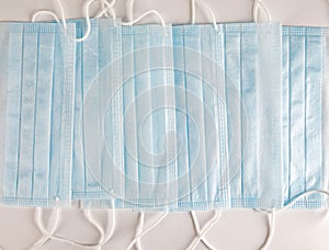 Disposable medical masks. masks from coronavirus