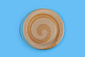 Disposable paper biodegradable plate