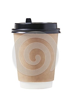 Disposable paper coffee cup