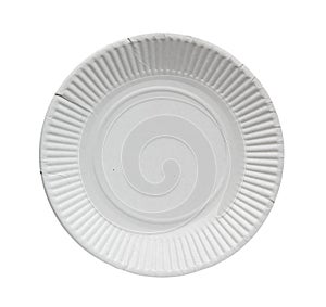 Disposable paper plate for food