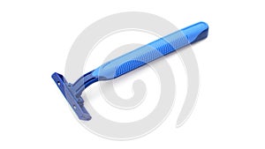 Disposable shaving razor isolated on white background