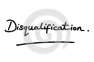 Disqualification