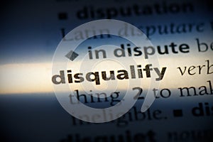 Disqualify