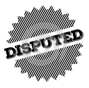 Disrupted stamp on white