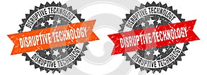 disruptive technology band sign. disruptive technology grunge stamp set