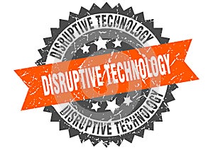 disruptive technology stamp. disruptive technology grunge round sign.