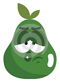 Dissappointed pear, icon