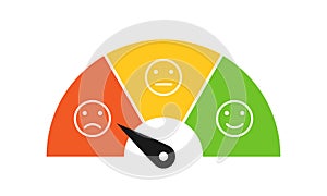 Dissatisfied customer icon. Clipart image