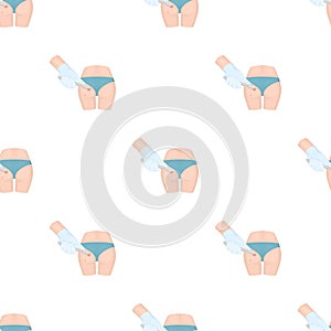 Dissection of a boil on the buttock. Surgery in vector symbol stock illustration web.