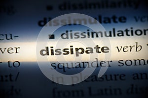 Dissipate photo