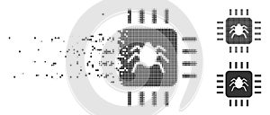 Dissipated Pixel Halftone Hardware Bug Icon