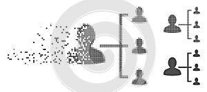 Dissipated Pixel Halftone User Scheme Icon