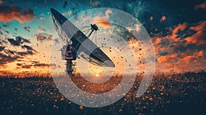 dissolve dissolving satellite dish