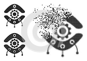 Dissolved Dotted Nanobot Glyph with Halftone Version