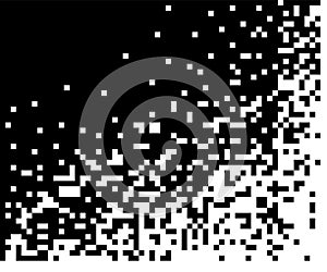 Dissolved filled square dotted. Pattern Vector illustration