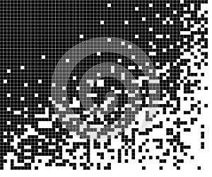 Dissolved filled square dotted. Pattern Vector illustration