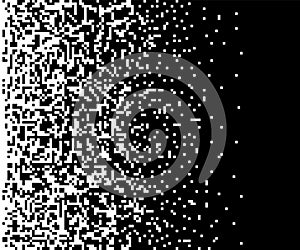 Dissolved filled square dotted. Pattern Vector illustration